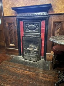 Pub fireplace