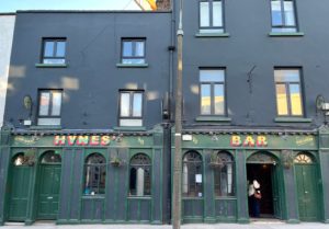 Outside Hynes' Bar