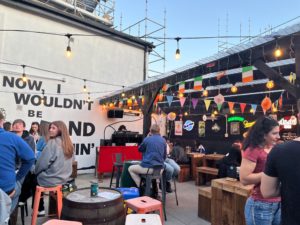 Beer garden at Hynes' Bar