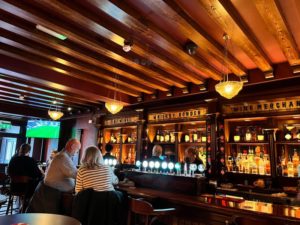 The bar at The Strand House