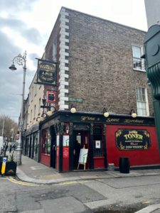 Outside Toner's Pub