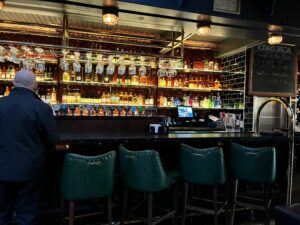 The upstairs bar at The Bull & Castle