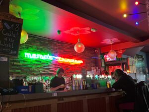 The bar at Mema's