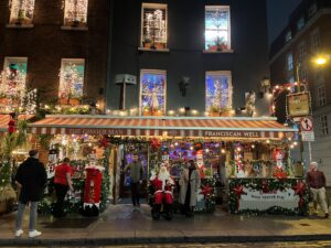 Outside The Ginger Man: Christmas decorations galore