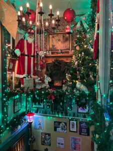 More Christmas decorations upstairs at The Ginger Man