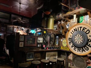 More of the back bar at The Glimmer Man