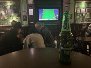 Sport and Heineken 0.0 upstairs at The Confession Box