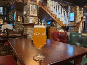 A glass of O'Hara's at Nancy Hands