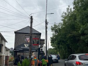 Outside the Old Royal Oak