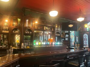 The bar at Jack O'Rourke's