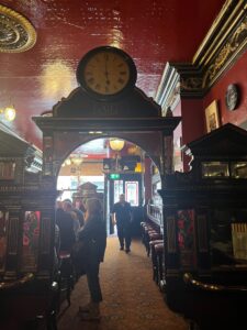 The clock at The Long Hall