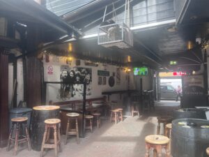 The beer garden at O'Donoghue's