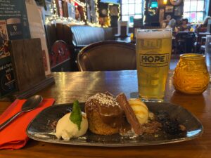 Dessert at The Bald Eagle