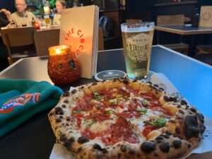 Pizza and a pint at The Circular