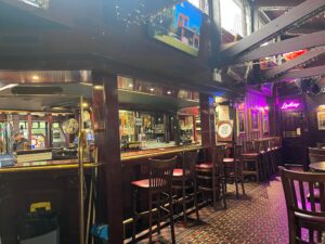 The bar at The Bayside Inn