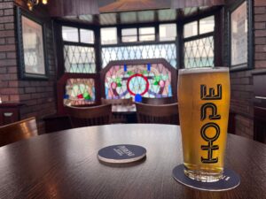 A pint of beer from Hope at The Bayside Inn