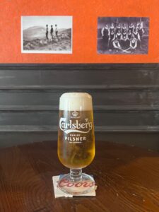 A pint of Carlsberg at Quinn's