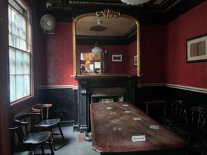 The back room at Mulligan's
